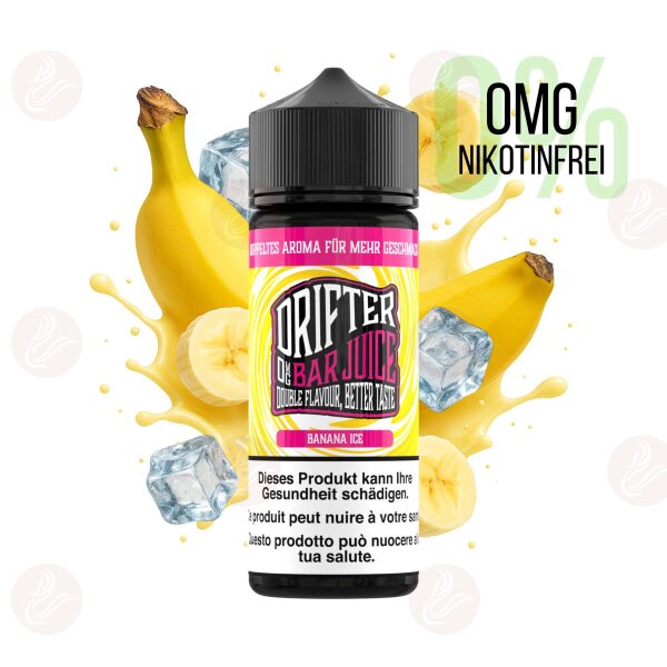 Drifter Bar Juice - Banana Ice Shortfill 120ml without nicotine