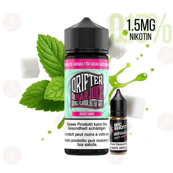 Drifter Bar Juice - Sweet Mint 120ml con 1,5mg/ml di nicotina