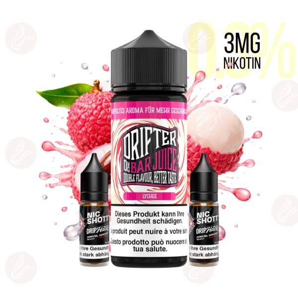 Drifter Bar Juice - 120ml mit 3mg/ml Nikotin Lychee