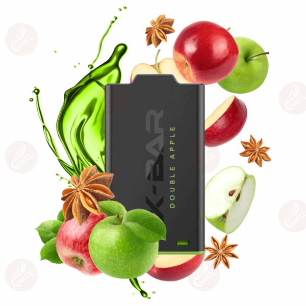 J Well - X-BAR X-Shisha Double Trouble (Double Apple) Pod 0mg