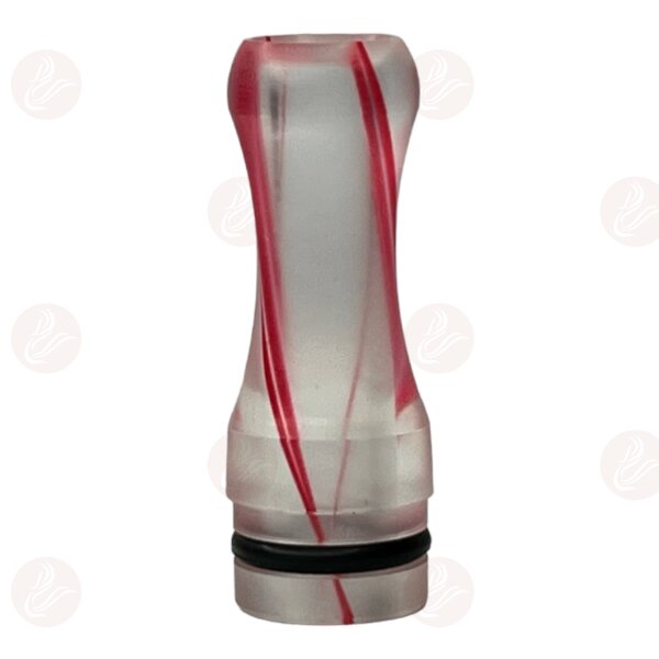 Drip tip - plastic 510 transparent - red