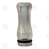 Drip Tip - plastique 510 transparent - red