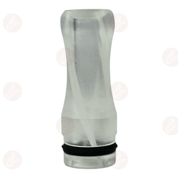 Drip tip - plastic 510 transparent - white