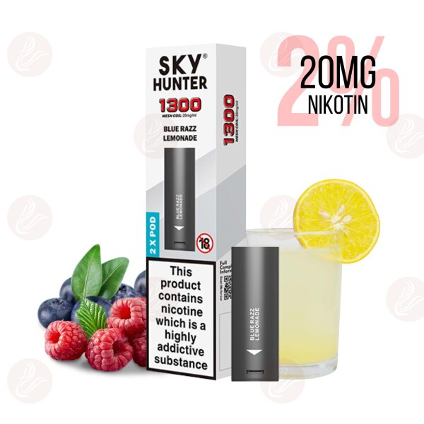 Sky Hunter - Prefilled Pods mit Mesh Coil Blue Razz Lemonade