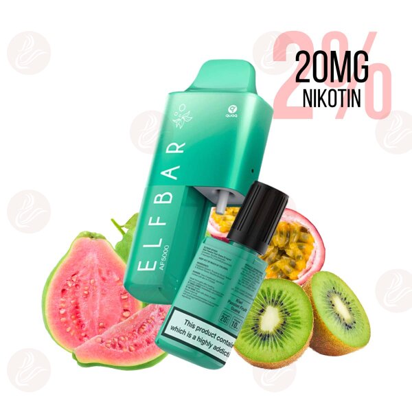 Elfbar - AF5000 Disposable Vape Kit Kiwi Passionfruit Guava