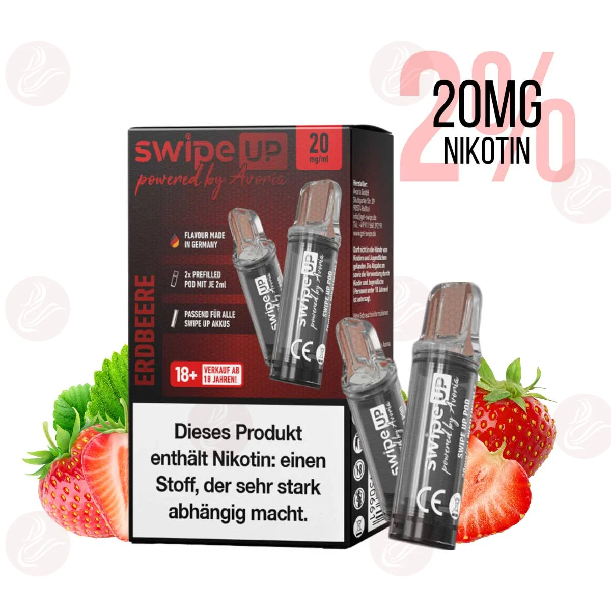 Swipe Up - Pod pré-rempli Fraise 20mg/ml (2%)
