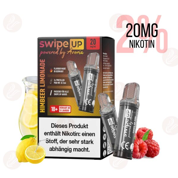 Swipe Up - Himbeer Limonade Pre-Filled Pod 20mg/ml (2%)