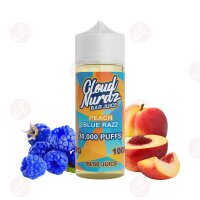 Cloud Nurdz Bar Juice - Peach Blue Razz 120ml Shortfill