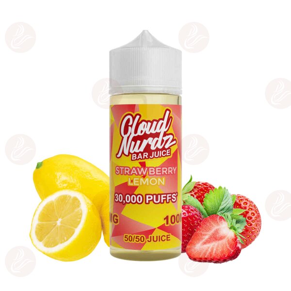 Cloud Nurdz Bar Juice - Strawberry Lemon 120ml Shortfill