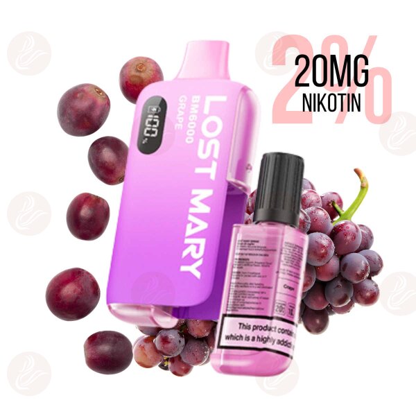 Lost Mary BM6000 Hybrid E-Zigaretten Kit Grape