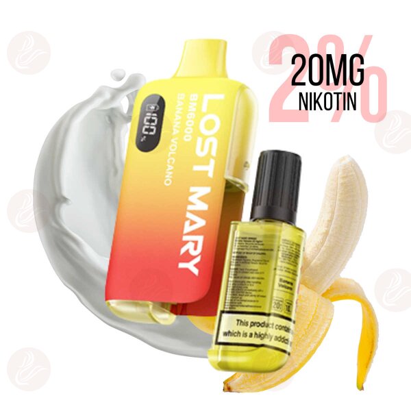 Lost Mary BM6000 Hybrid E-Zigaretten Kit Banana Vulcano