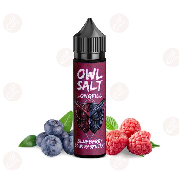 OWL Salt - Blueberry Sour Raspberry Longfill 10ml in 60ml Flasche