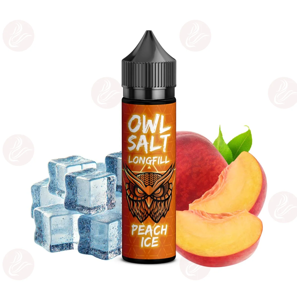 OWL Salt - Peach Ice Longfill 10ml in flacone da 60ml