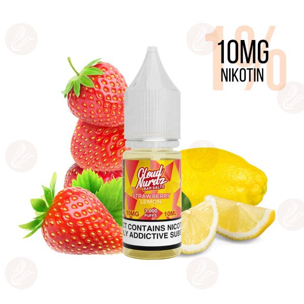 Cloud Nurdz – Strawberry Lemon Bar Salt 10mg/ml (1%)