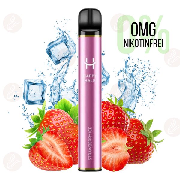 HAPPY HALE - Strawberry Ice 0mg E-Zigarette ohne Nikotin