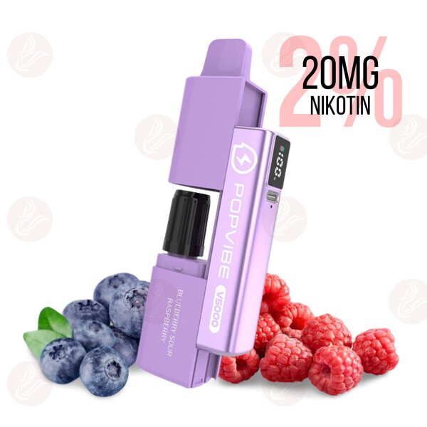 Geek Vape - V5000 20 mg NS - Kit de vape jetable - Blueberry Sour Raspberry
