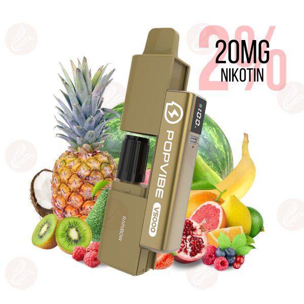 Geek Vape - V5000 20 mg NS - Kit di svapo usa e getta - Arcobaleno