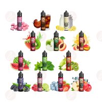 OWL Salt Longfill 13 Flavors Sortiment Geschmäcker - 2 - 10ml in 60ml aroma eliquid: Chewing Gum, Cola, Buttermilch Zitrone, Strawberry Kiwi, Apple Peach, Peach Mango, Watermelon, Spearmint, Kiwi Pear, Blackberrry Ice, Raspberry Lime, Strawberry Ice und Apple Ice.