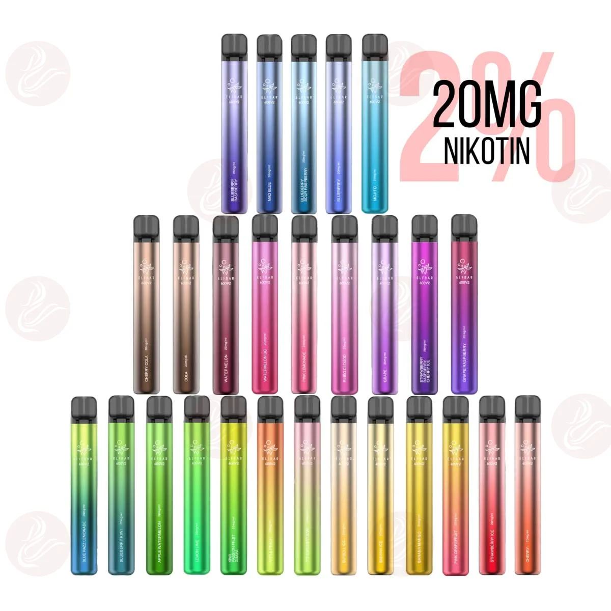 Elfbar 600v2 – verbesserte Vape mit 20 mg Nikotin