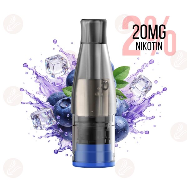 KIWI VAPOR - Cartucce KIWI GO Plus Mirtillo ghiacciato 20mg/ml