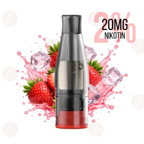 KIWI VAPOR - Cartucce KIWI GO Plus 20mg NS Strawberry Ice