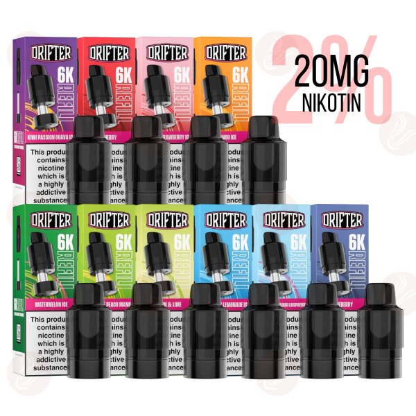 Drifter Bar 6000 - Pre-filled Pod V2 20mg Nikotinsalz
