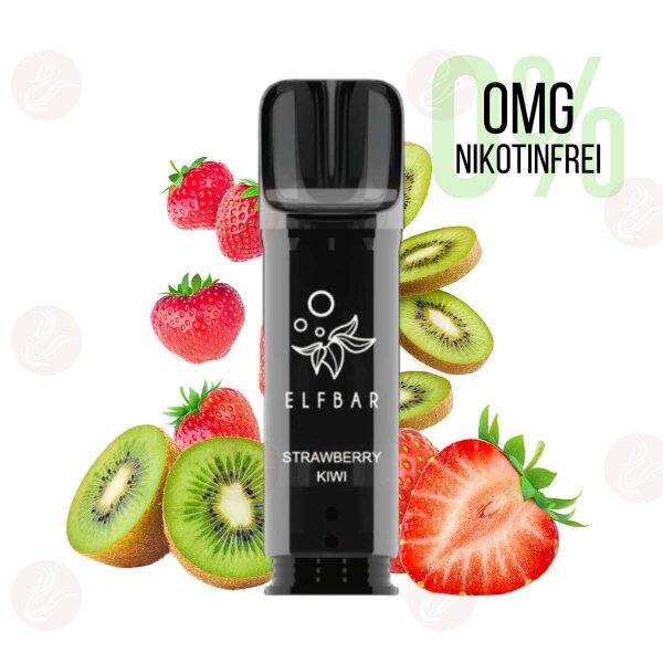 Elfbar - Elfa Pro Pods - Senza nicotina 0mg Fragola Kiwi