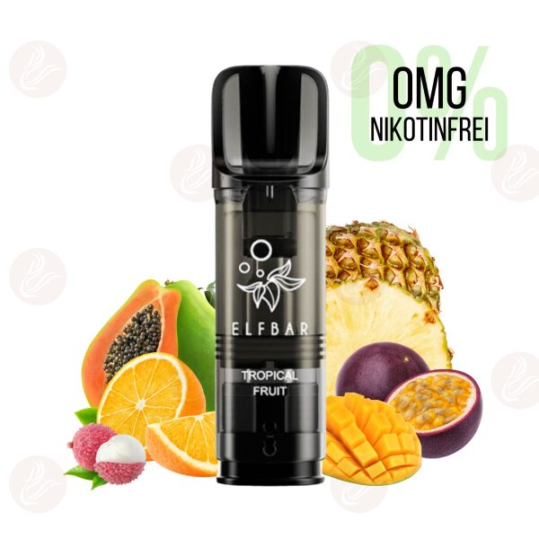 Elfbar - Elfa Pro Pods - Ohne Nikotin 0mg Tropical Fruit