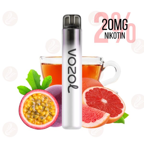 Vozol - Neon 800 Pompelmo Frutto della passione Tè Sale di nicotina 20 mg/ml