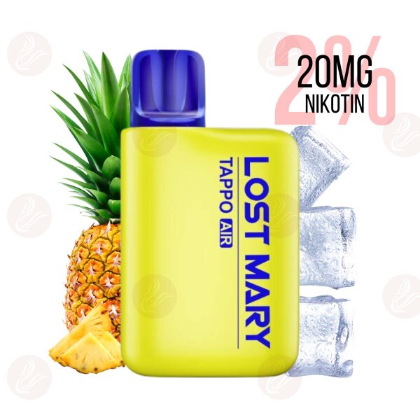 Lost Mary - Tappo Air Starter Kit - Yellow (PineappleIce) - Nikotinsalz - 20mg/ml (2%)