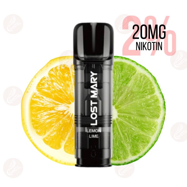 Lost Mary - Tappo Pods préremplis Citron vert Sel de nicotine 20 mg/ml (2 %)