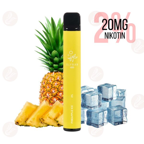 Elfbar - Einweg E Zigarette Pineapple ICE 600 Puffs