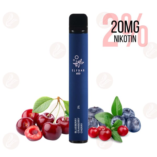 Elfbar - Einweg E Zigarette Blueberry Cranberry Cherry 600 Puffs