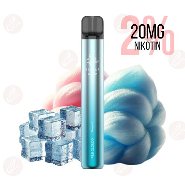 Elfbar - Einweg E Zigarette 600 V2 P&B Cloudd (Cotton Candy Ice) 20mg/ml 2%