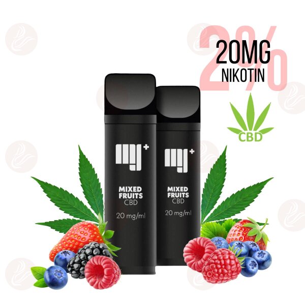 Merry Jane pre-filled Pods Mixed Fruits Nikotin Salz 20mg/ml & CBD