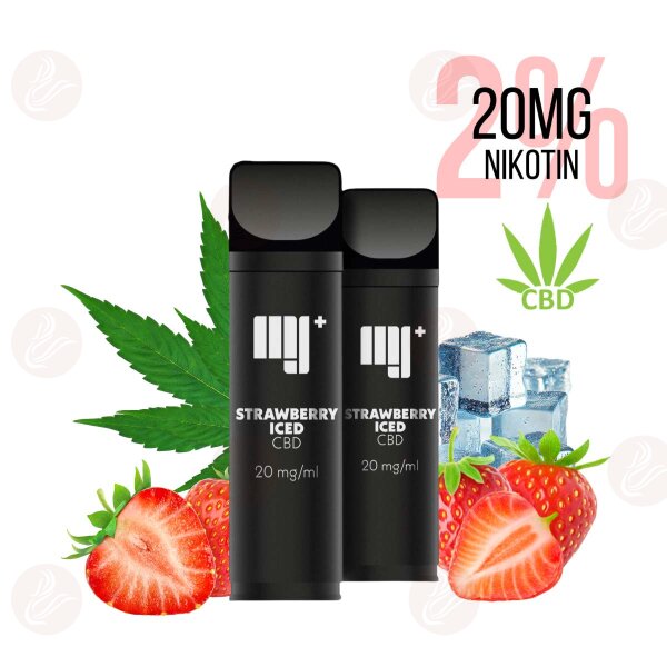 Marry Jane Pods CBD & Nikotin Salz 20mg/ml Strawberry Iced