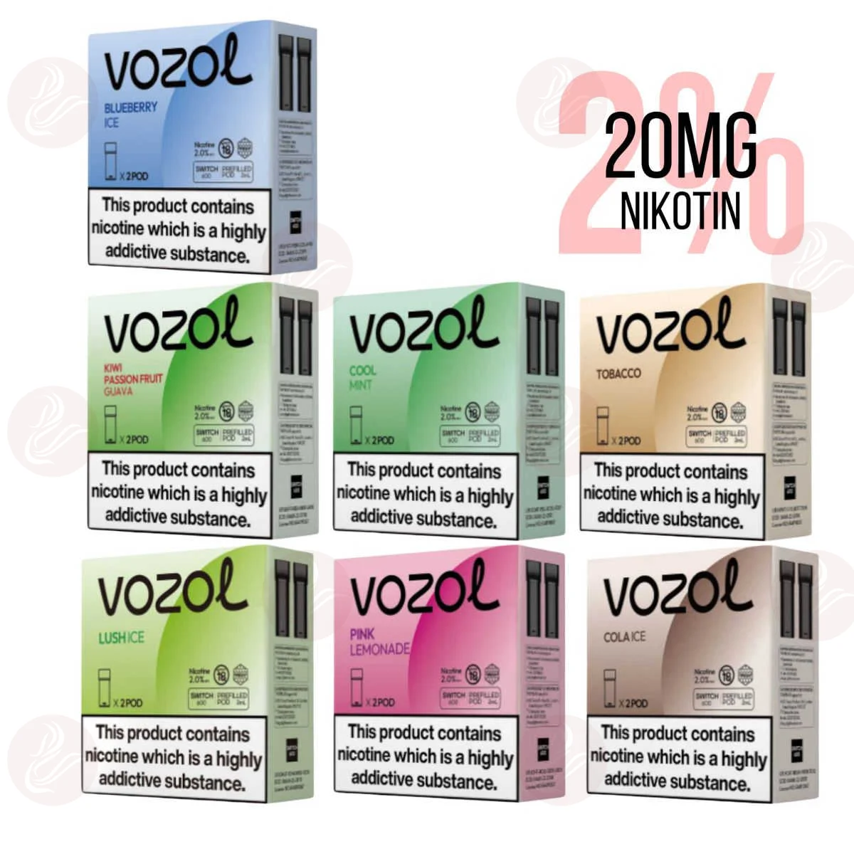 Vozol Switch - Pods préremplis PRO - Sel de...