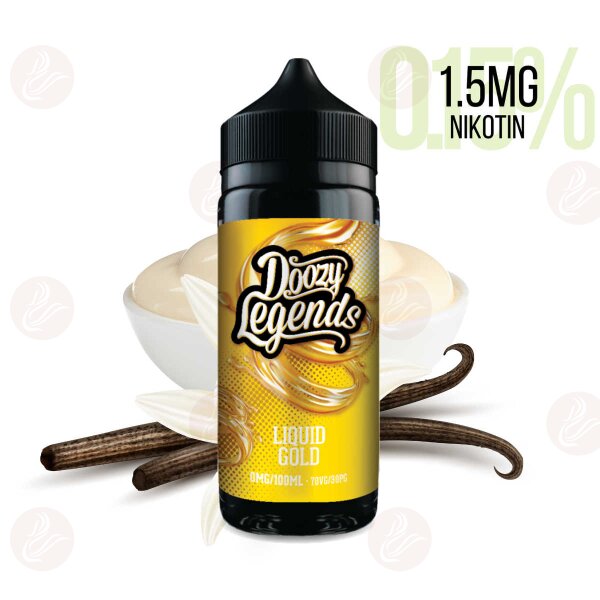 DOOZY VAPE - Doozy Legends - Shortfill 120ml  Liquid Gold 1.5mg / ml