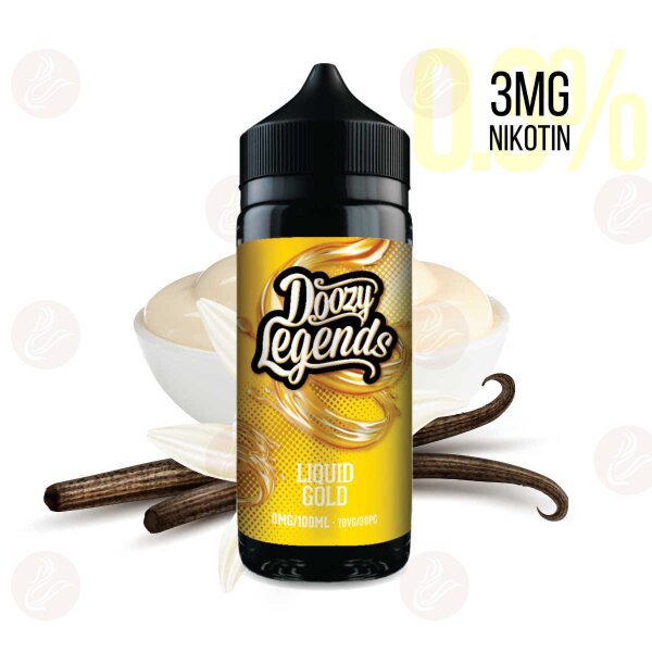DOOZY VAPE - Doozy Legends - Shortfill 120 ml  Liquid Gold 3 mg/ml