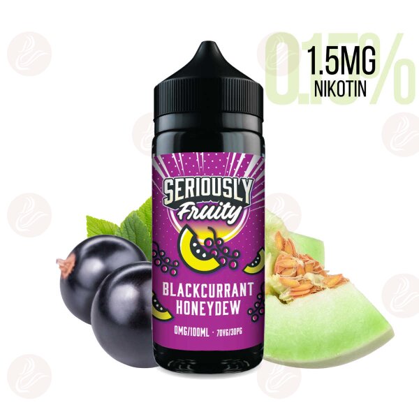DOOZY VAPE - Seriously Fruity - Shortfill 120ml  Blackcurrant Honeydew 1.5mg/ml