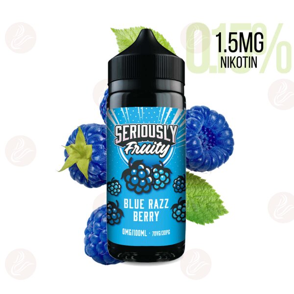 DOOZY VAPE - Seriously Fruity - Shortfill 120ml  Blue Razz Berry 1.5mg/ml