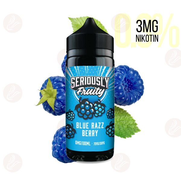 DOOZY VAPE - Seriously Fruity - Shortfill 120ml  Blue Razz Berry 3mg/ml
