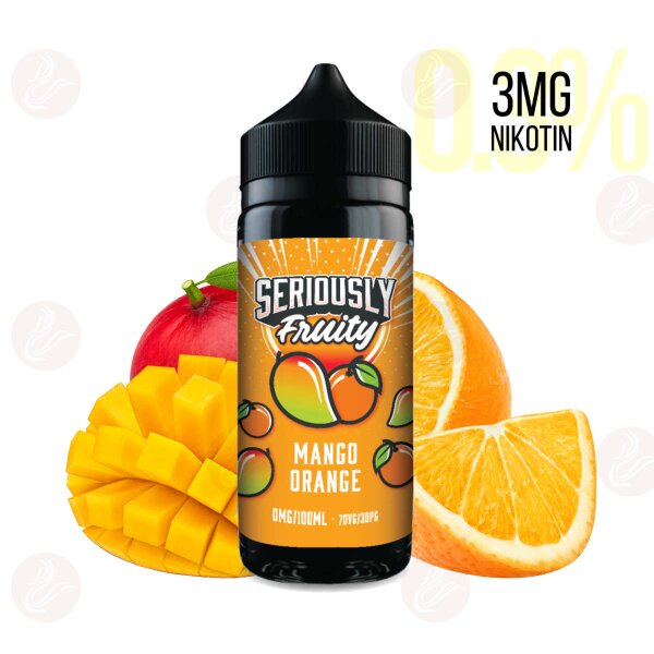 DOOZY VAPE - Seriously Fruity - Shortfill 120ml  Mango Orange 3mg/ml