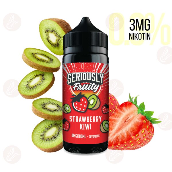 DOOZY VAPE - Seriously Fruity - Shortfill 120ml  Strawberry Kiwi 3mg/ml