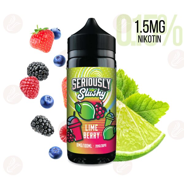 DOOZY VAPE - Seriously Slushy - Shortfill 120ml  Lime Berry 1.5mg/ml