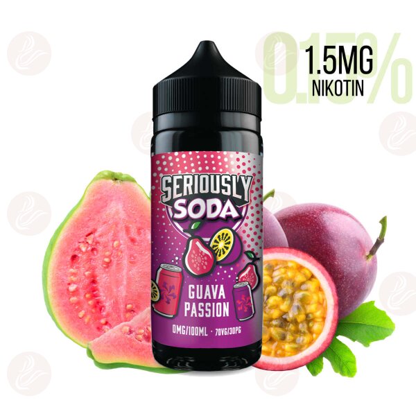 DOOZY VAPE - Seriously Soda Shortfill 120ml  Guava Passion 1.5mg/ml