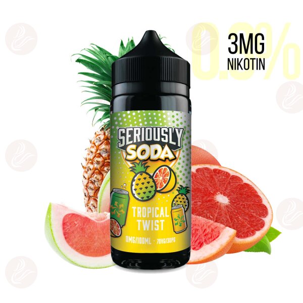 DOOZY VAPE - Seriously Soda Shortfill 120ml  Tropical Twist 3mg/ml