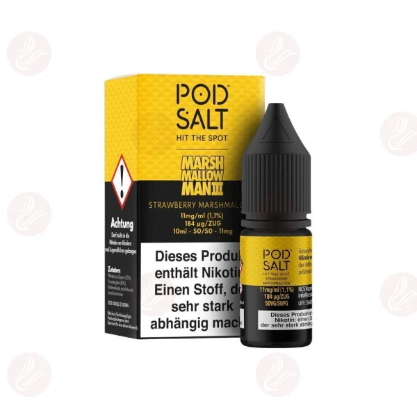 Pod Salt - Marshmallow Man III - 11mg/ml Strawberry Marshmallow Fusion
