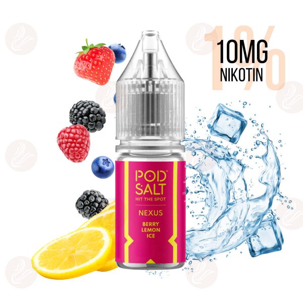 Pod Salt - Nexus Berry Lemon ice 10 mg de sel de nicotine