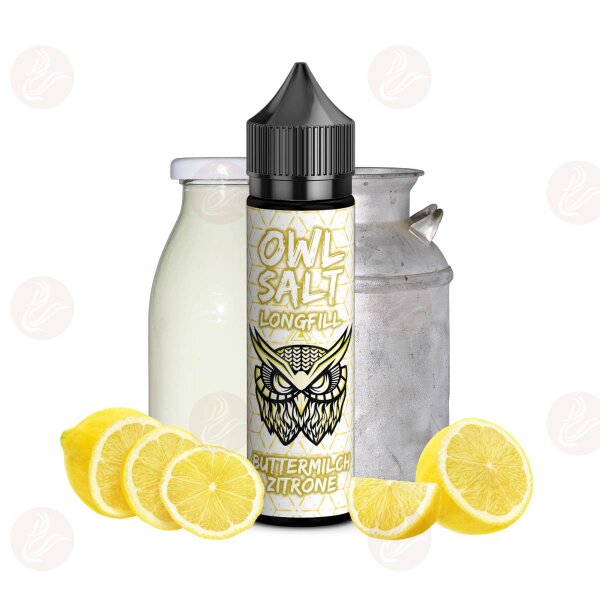 OWL Salt - Longfill 10 ml in 60 ml bottle Buttermilk Lemon